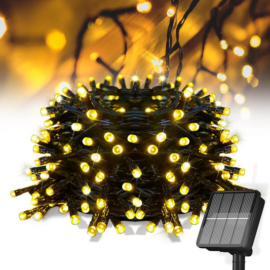 Guirnalda De Luces Carga Solar Para Exteriores, 11,8 M, 100 LED