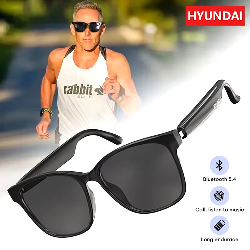 Glasses Earphones with Low Latency HD Call Mic Out Door Sports Driving Multi-Function Sunglasses Bluetooth 5.4